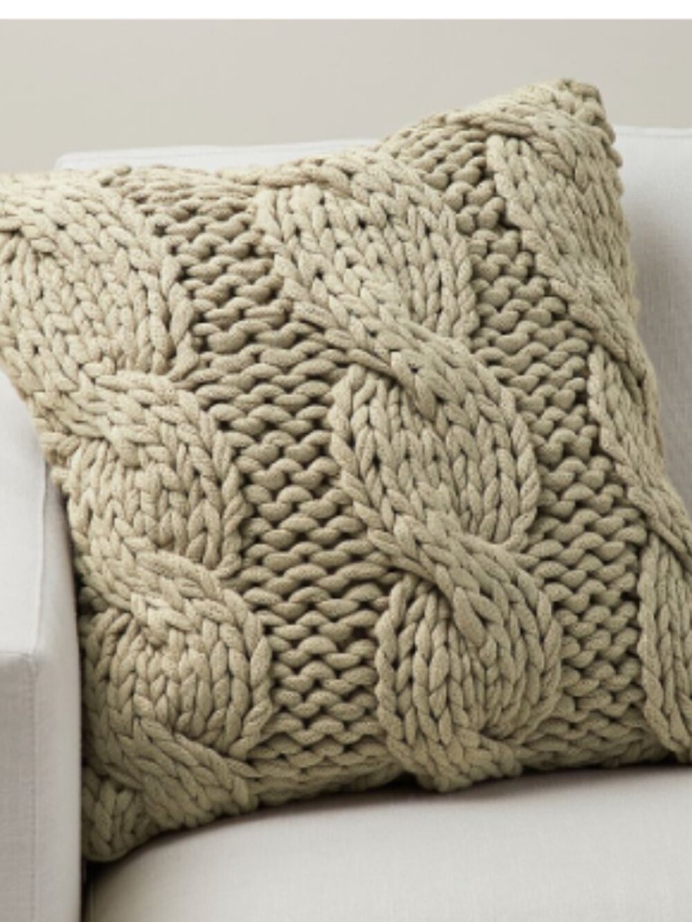 Pottery Barn Colossal Handknit Pillow Cover - NWT! 2 available